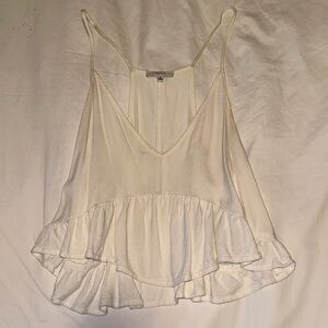 Talula Cropped White Camisole